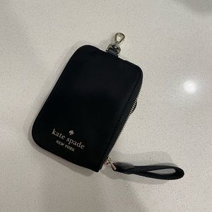 Kate spade black wristlet new!
